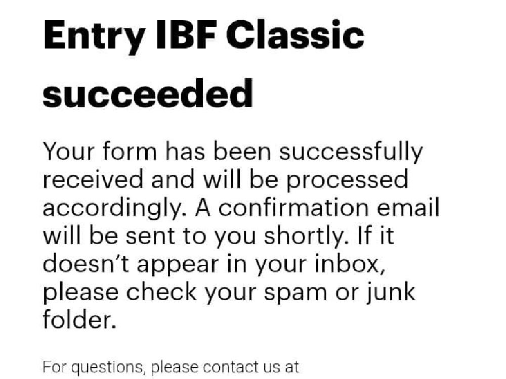 IBF Classic Applicant, IBF Classic Program grant ceremony
