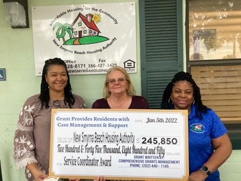New Smyrna Beach Housing Authority, Service Coordinator Award grant ceremony