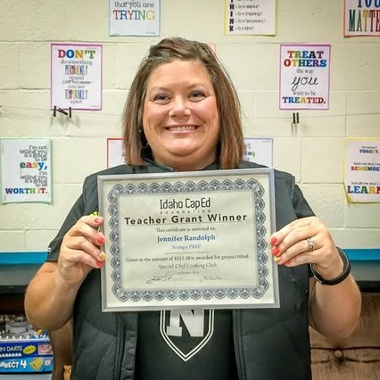 Jennifer Randolph, Nampa PREP, Idaho CapEd Foundation grant ceremony