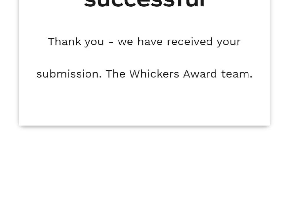 Documentary Filmmaker, The Whickers Award grant ceremony