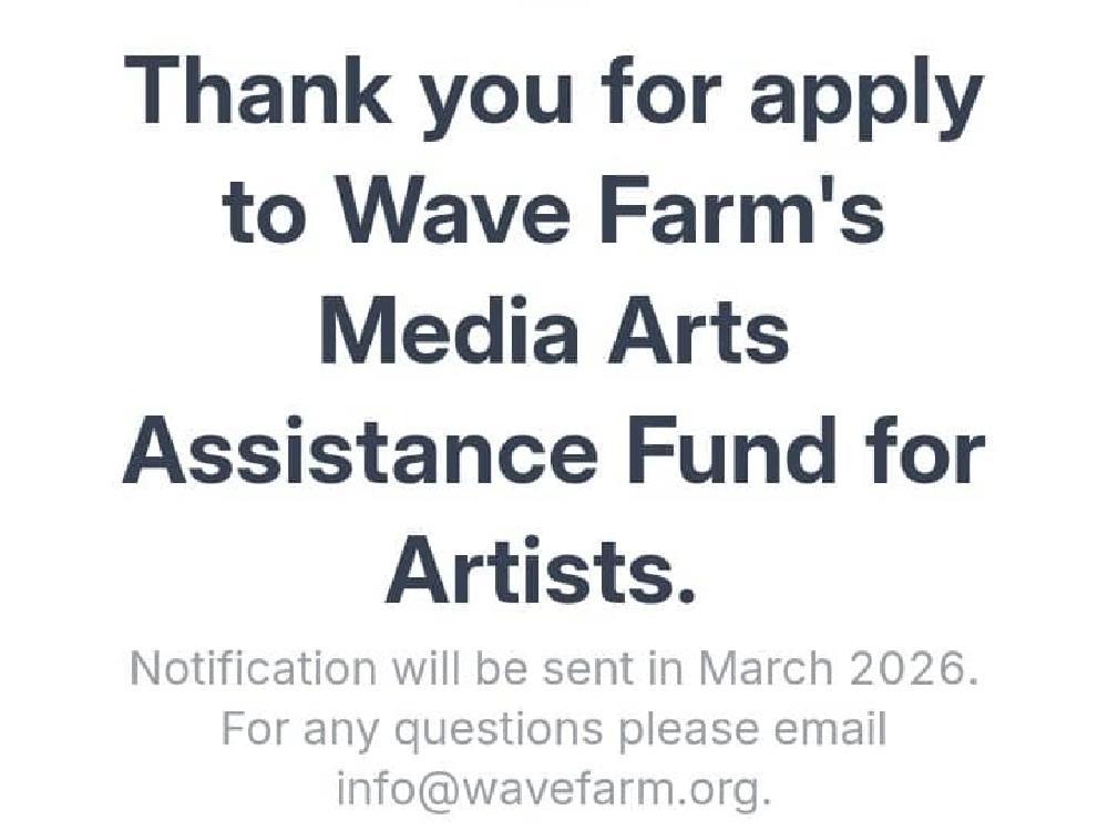 Media Arts Applicant, Wave Farm, Media Arts Assistance Fund for Artists grant ceremony