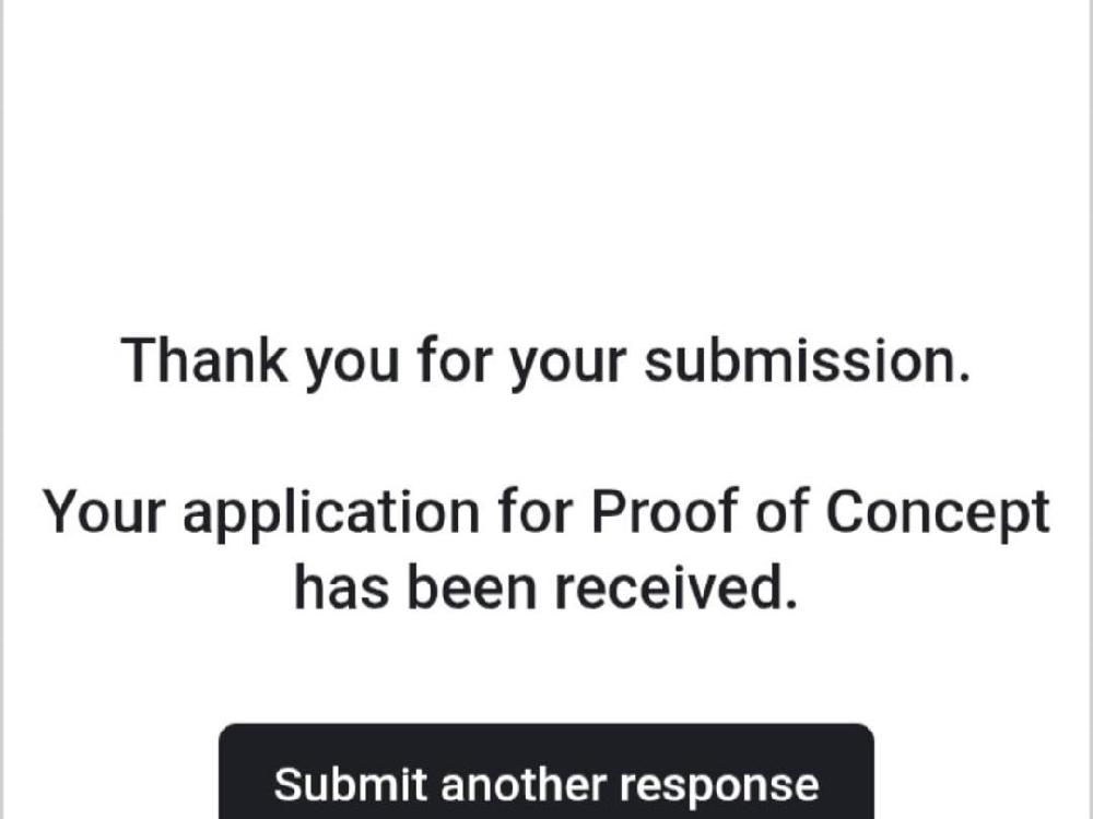 Proof of Concept Applicant, Grant Application Portal grant ceremony