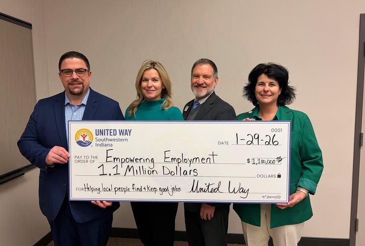 Empowering Employment Initiative, United Way, Southwestern Indiana grant ceremony